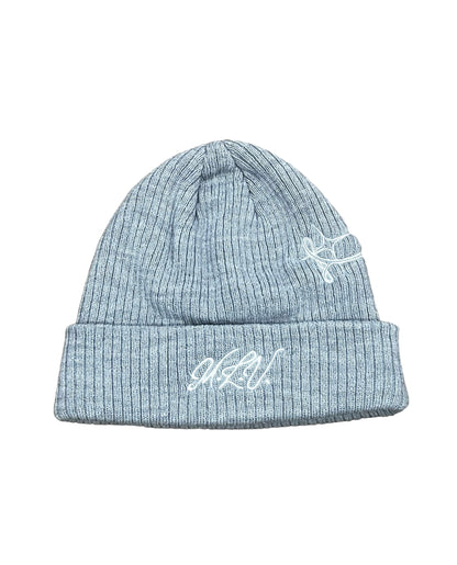 Script Beanie Gray